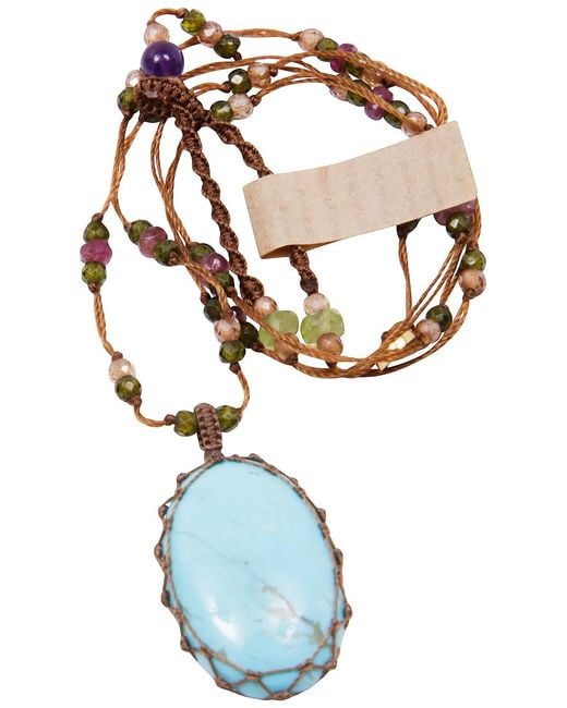 Sharing Blue Tibetan Pendant Necklace