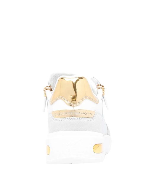 Giuseppe Zanotti White Gz-Ghost Low-Top Sneakers for men