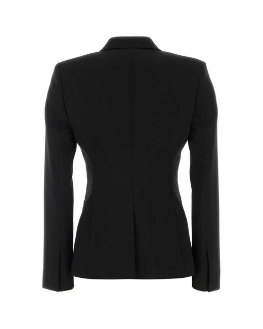 Gucci Black Peak Lapel Blazer