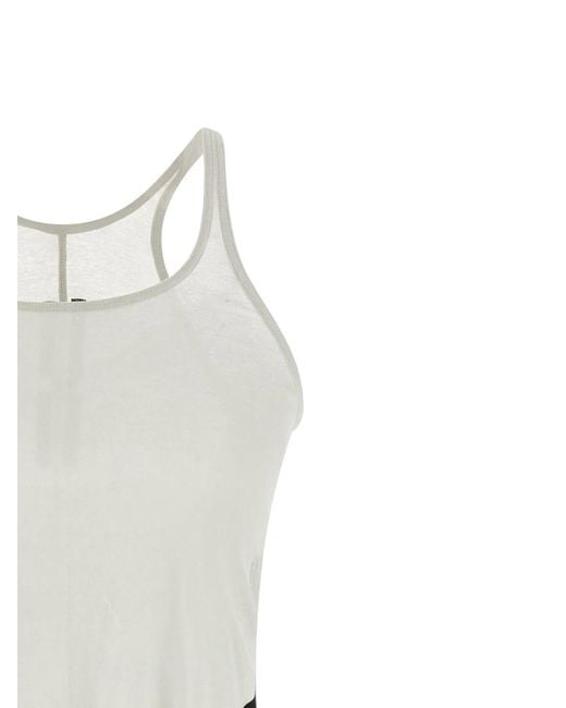 Rick Owens White 'Basic' Tank Top