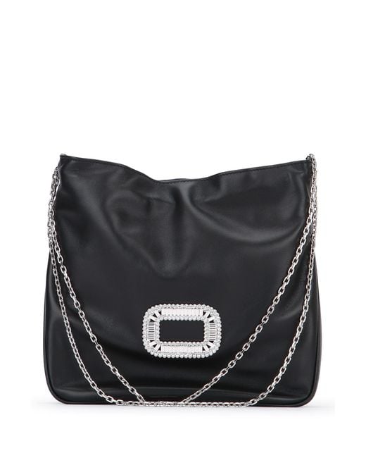 Roger Vivier Black Pilgrim Pocket Mini