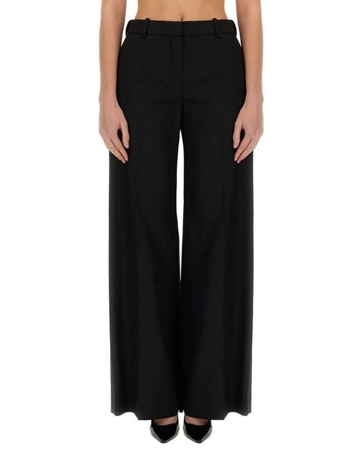 Nina Ricci Black Wide Gabardine Pants