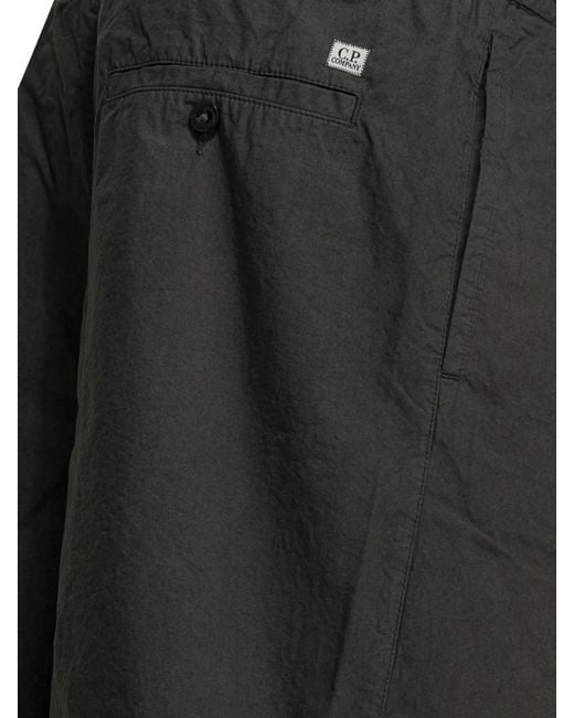C P Company Gray C.P.Company "Micro-Reps" Cargo Shorts for men