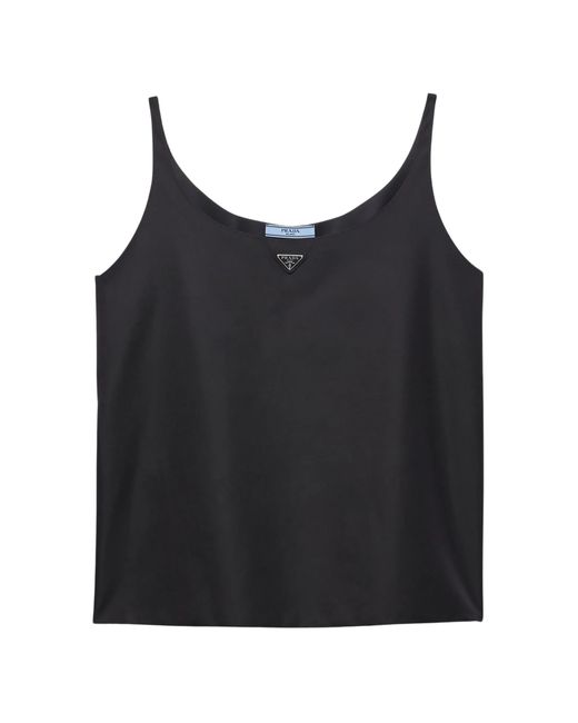 Prada Black Top Re-Nylon Logo