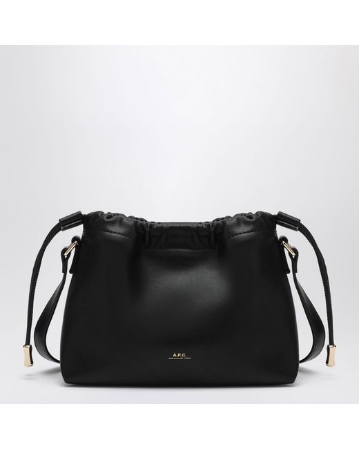 A.P.C. Black Ninon Mini Bag With Recycled Leather Effect