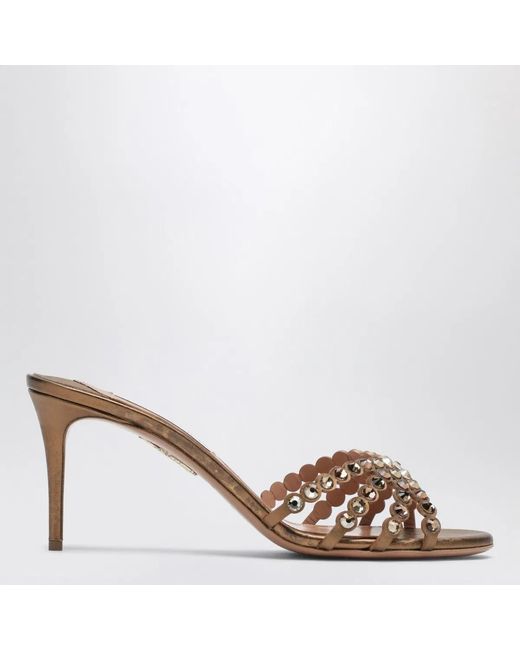Aquazzura Brown Tequila Sandals 75Mm