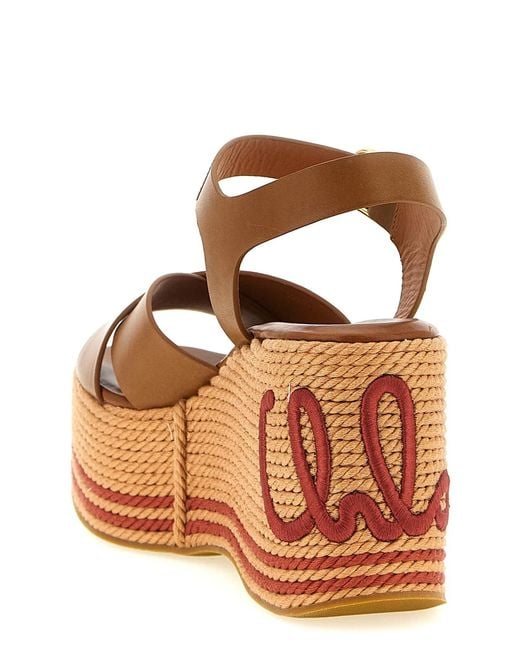 Chloé Brown Sand' Sandals
