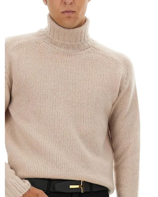 Tom Ford Natural Turtleneck Jersey for men
