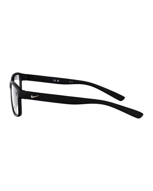 Nike Black Matte Acetate Glasses for men