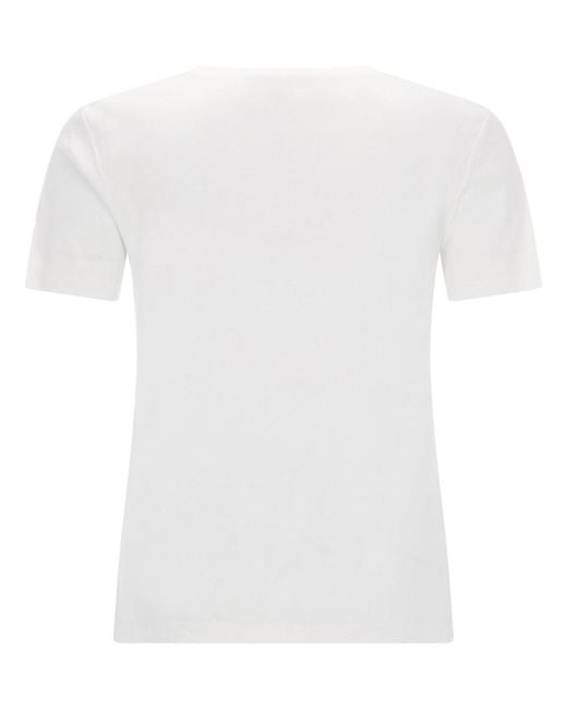 Max Mara White Cotton Tshirt
