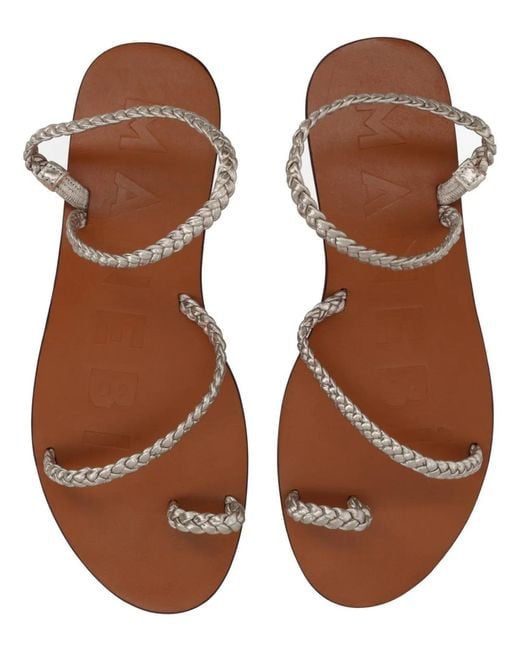 Manebí Natural Manebi Goat Leather Flats