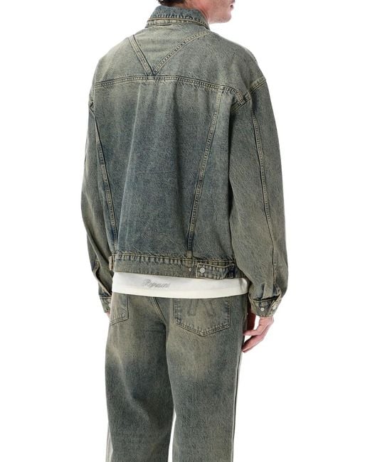 Represent Green R4 Denim Jacket for men