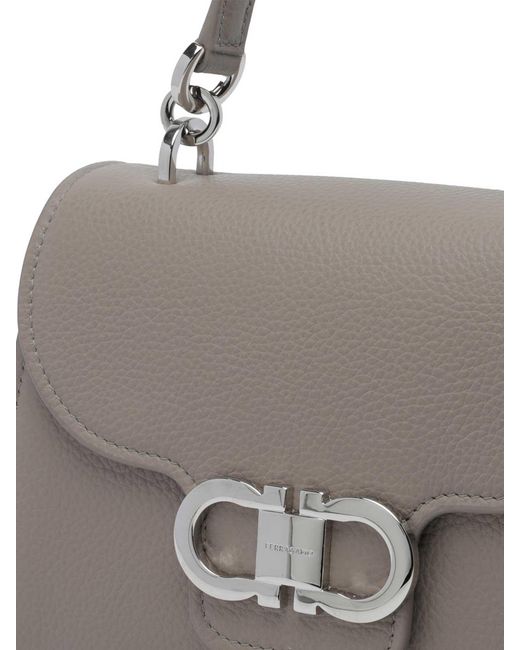 Ferragamo Gray Handbag