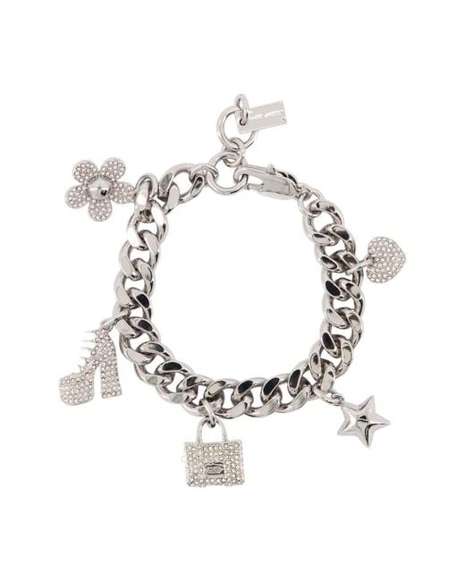 Marc Jacobs Metallic Tone Cuban-Link Chain Bijoux