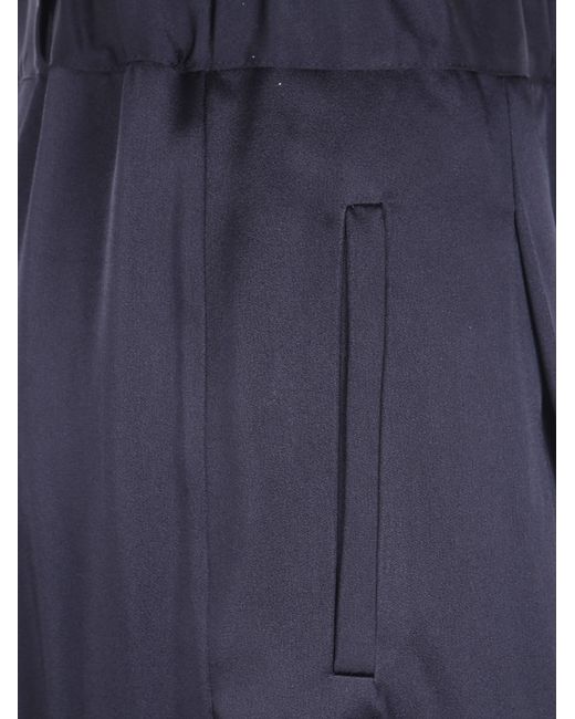 Semicouture Blue "Jhonny" Wide Leg Trousers