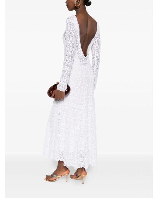 Forte_forte White Lace Long Dress