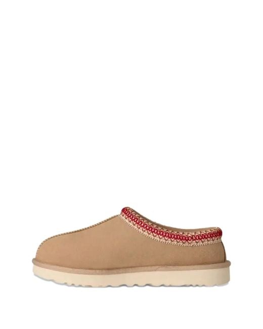 Ugg Brown Sand Suede Leather Tasman Ii Slippers