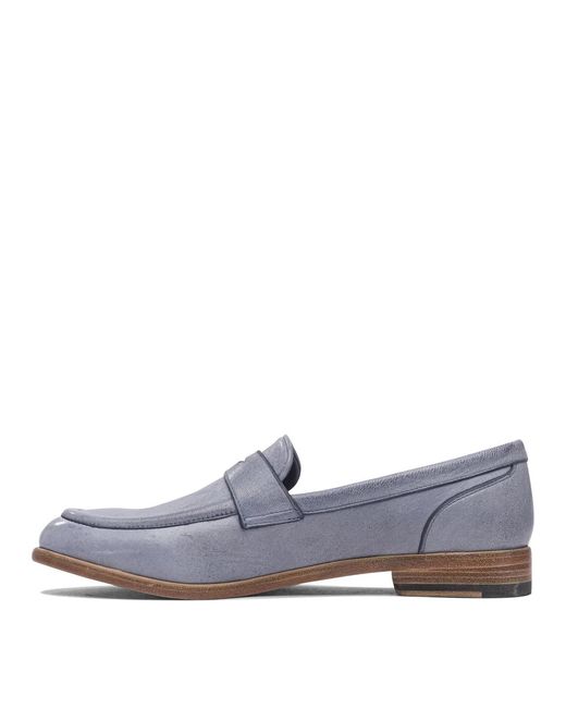 Sturlini Gray Leather Loafers