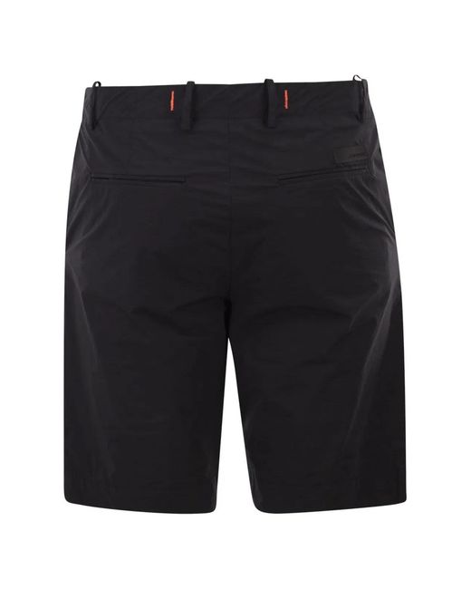 Rrd Black Lightweight Stretch Technical Bermuda Shorts for men