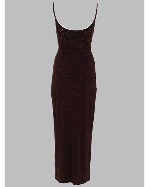 Mc2 Saint Barth Brown Abito Con Strass