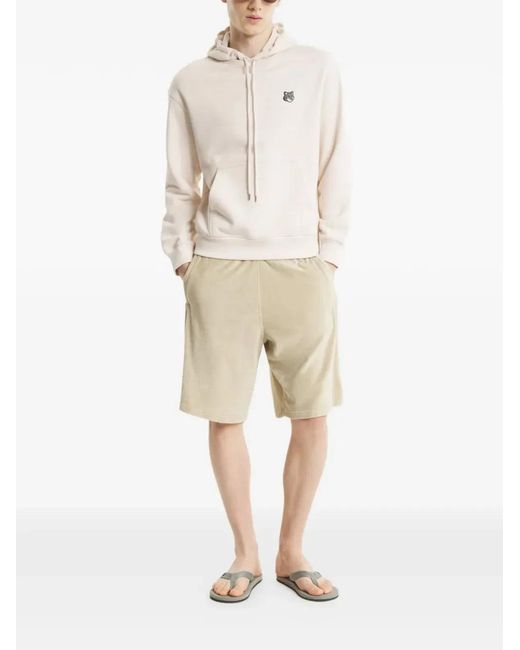 Maison Kitsuné White Maison Kitsuné Lilac Cotton Sweater for men