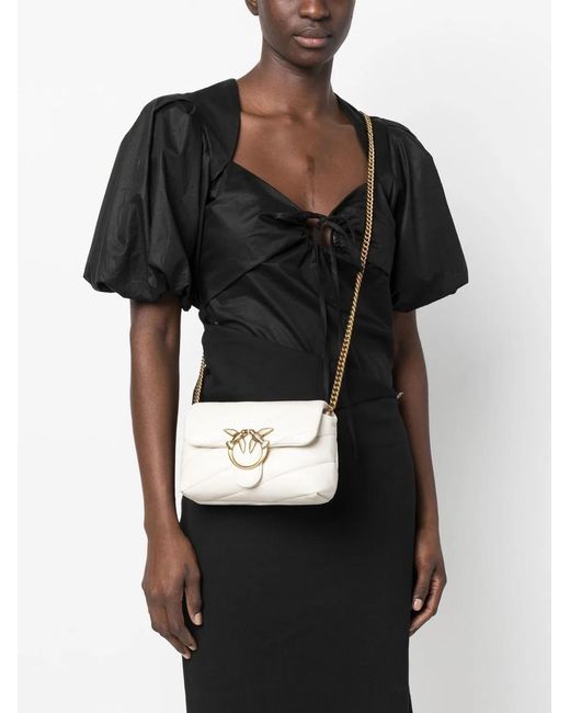 Pinko Natural Leather Shoulder Bag