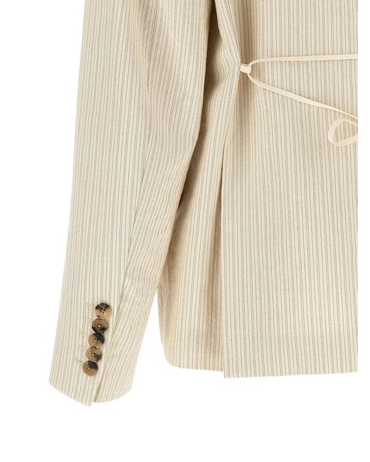 Dries Van Noten Natural Cotton Blazer