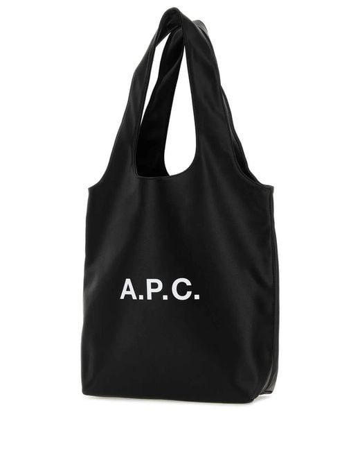A.P.C. Black Ninon Small Tote Bag