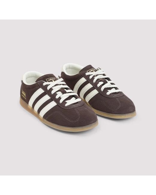 Adidas Originals Brown Gazelle Lo Pro Suede Leather Sneakers