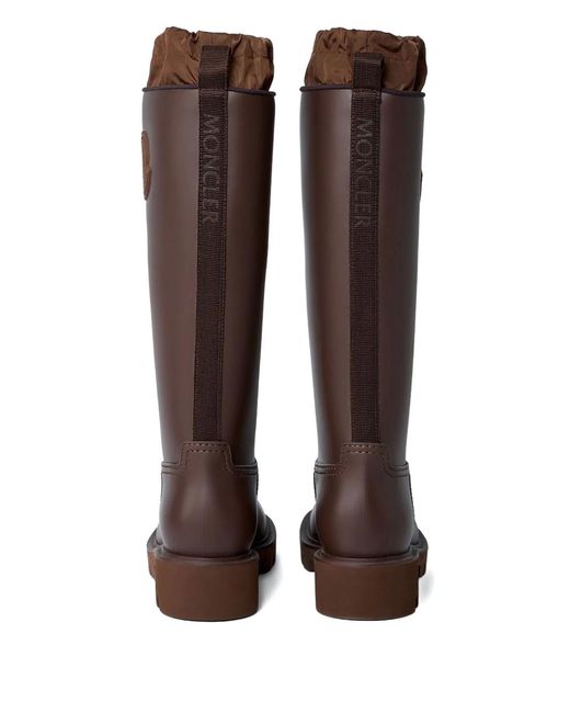 Moncler Brown Kickstream High Rain Boot