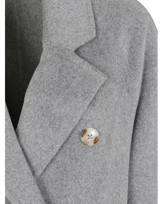 Loulou de Saison Gray "Irvin" Double Breasted Coat