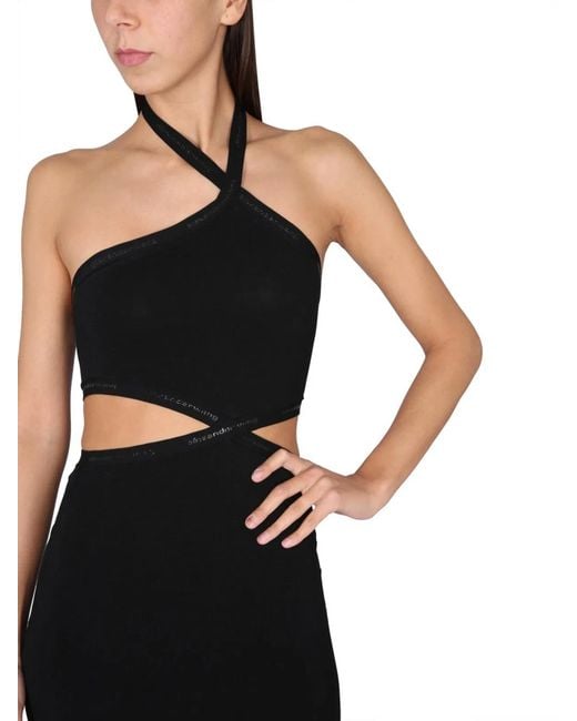 T By Alexander Wang Black Short Dress