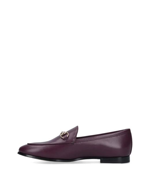 Gucci Brown Jordaan Leather Loafers