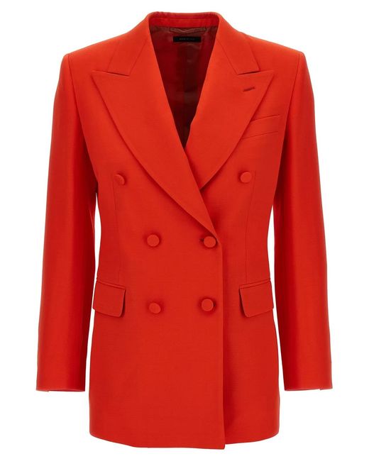 Brioni Red 'Flavia' Blazer