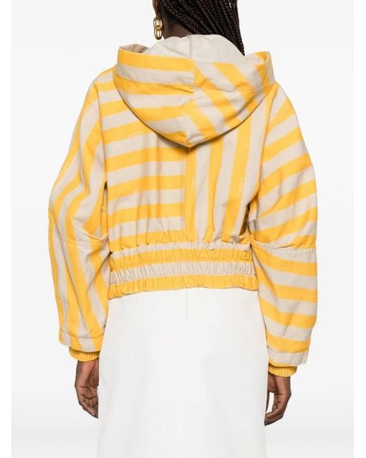 Fendi Metallic Striped Blouson Jacket