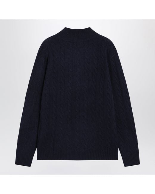 Polo Ralph Lauren Blue Hunter Wool And Cashmere Sweater for men