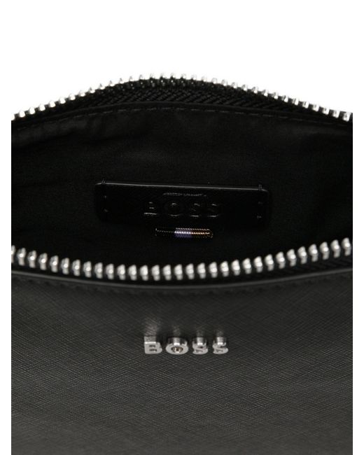 Boss Black Polyester Crossbody Bag for men