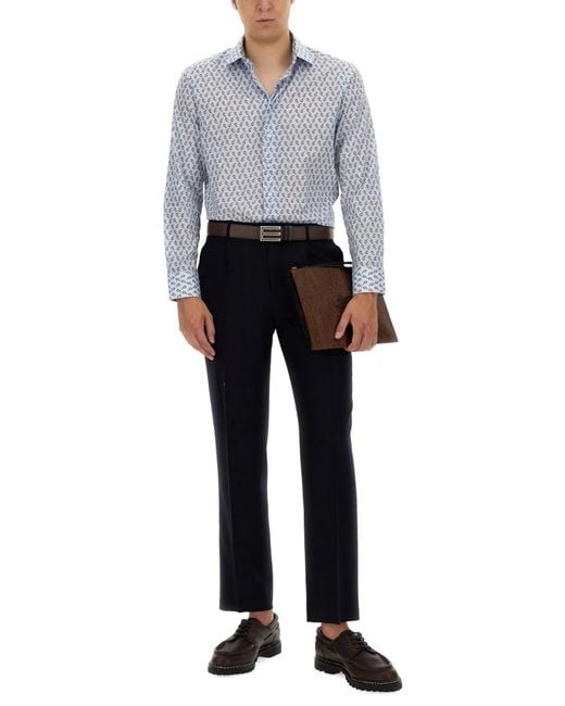 Etro Gray Shirt "Rome" for men