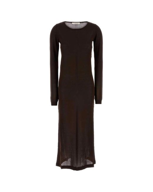 Lemaire Black Long Sleeve Tube Dress