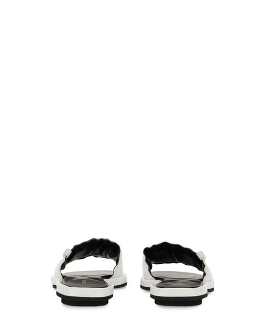 Premiata White Slide Sandal