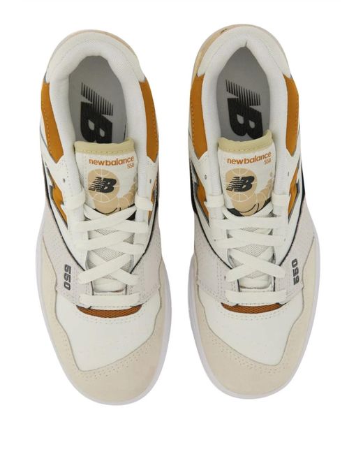 New Balance White Sneaker 550