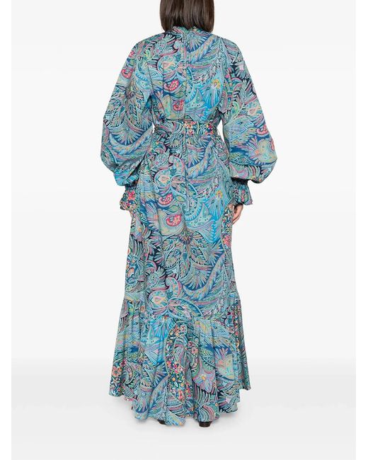 Etro Blue Long Chemisier Dress
