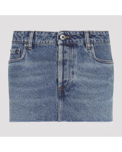 Miu Miu Blue Denim Mini Skirt