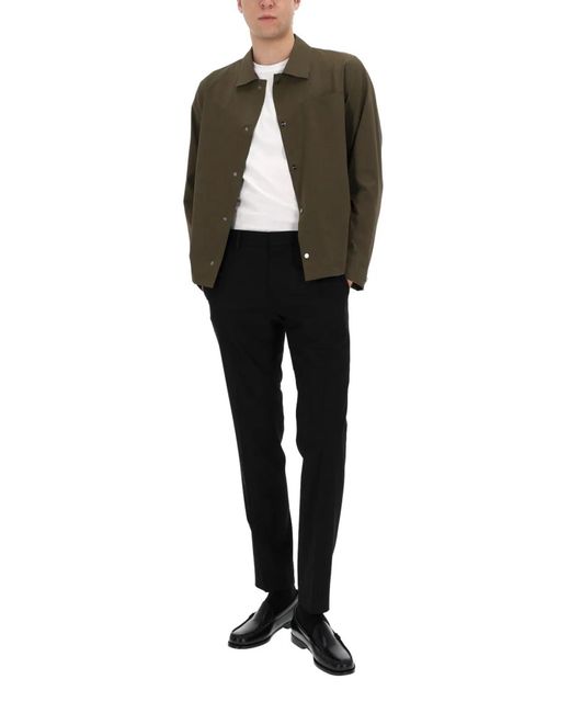 Herno Green Overshirt With Pocket for men