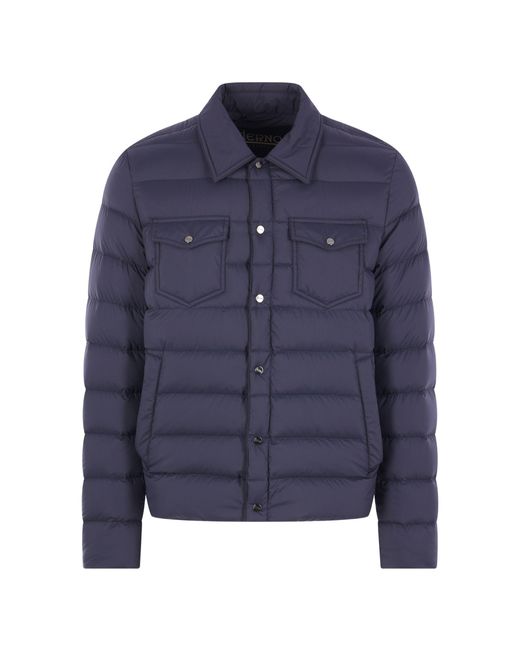 Herno Blue Quilted Padded Jacket for men