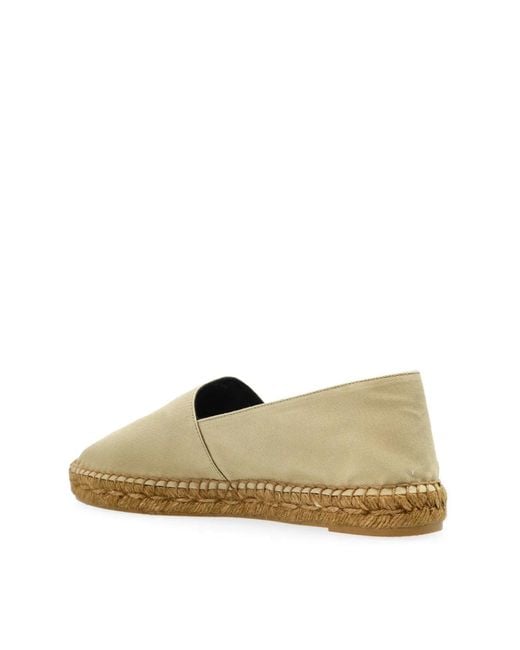 Saint Laurent Natural Cassandre Ysl Logo Espadrilles