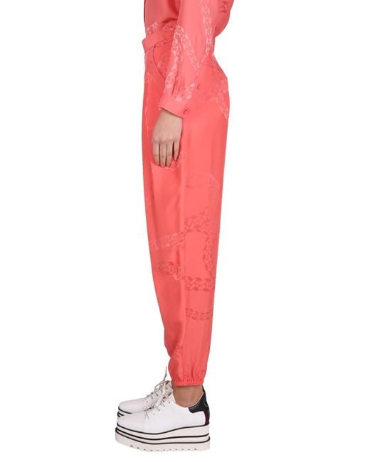 Stella McCartney Red Silk Blend Pants