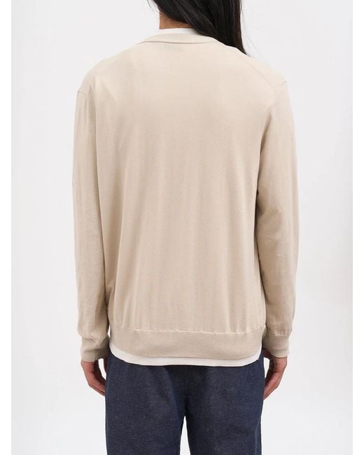 Paolo Pecora Natural Cotton Cardigan for men