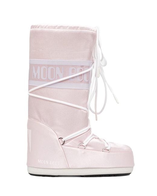 Moon Boot Pink "Icon Pearly" Boots