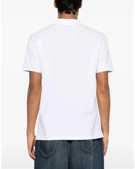 Moschino Couture White Teddy Bear Logo Polo Shirt for men